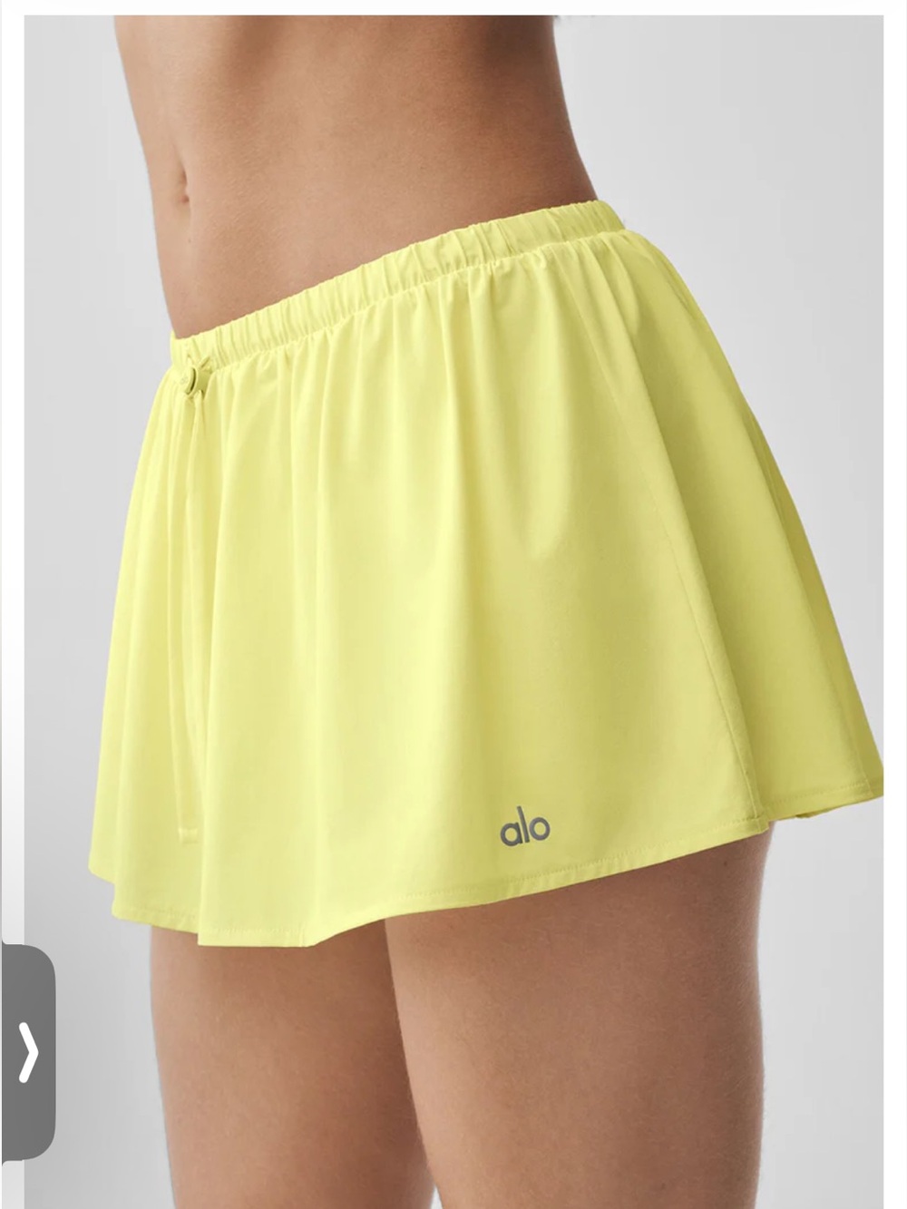ALO Yoga Neon Yellow Athletic Skort